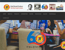 Tablet Screenshot of chief-brand.com